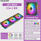 TEUCER JM-1 ARGB PC Ventilator Set - Draadloze Koppeling & Spiegel Lichteffect
