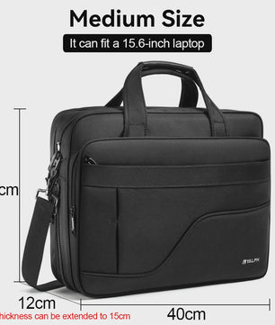 Ruime Heren Laptoptas - Zakelijk & Casual Schoudertas (15.6" - 19")