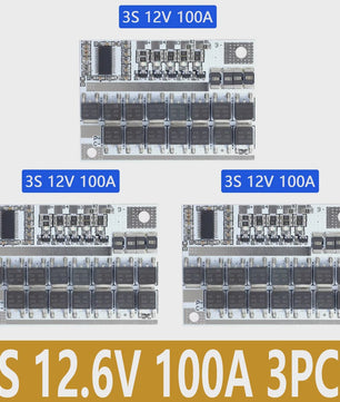 100A BMS Beschermingsbord voor 3S/4S/5S Li-ion Batterijen (12.6V-21V)
