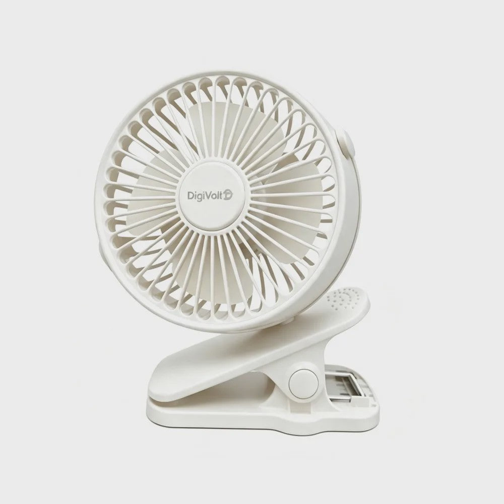 Mini Clip-On Ventilator USB Oplaadbaar - Draagbaar, Instelbaar & 3 Snelheden