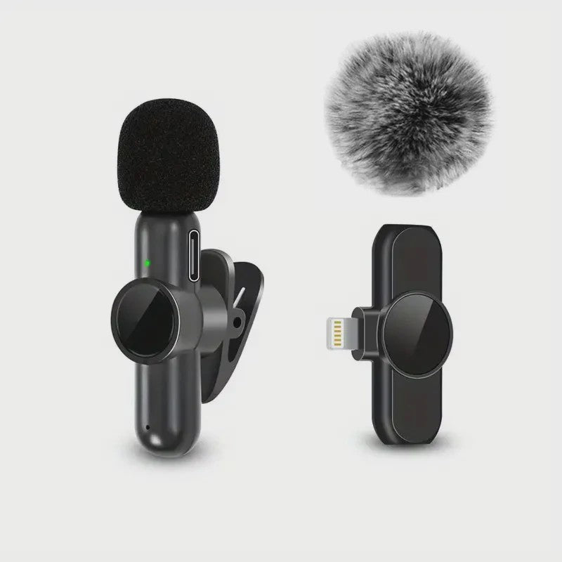 Draadloze Lavalier Microfoon: Kristalheldere Audio voor iPhone & Android