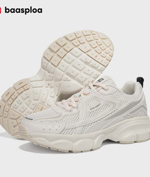 Baasploa Dames Sportschoenen - Lichtgewicht Ademende Hardloopsneakers met Anti-slip Zool