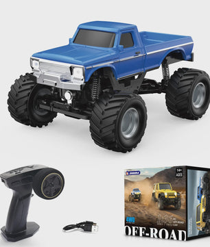 1:36 RC Crawler Off-Road Auto 4WD Elektrisch Afstandsbediening Voertuig met LED Verlichting - RTR