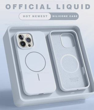 Magnetisch Siliconen Hoesje voor iPhone 11 t/m 17 Pro Max | Magsafe | Schokbestendig | Draadloos Laden