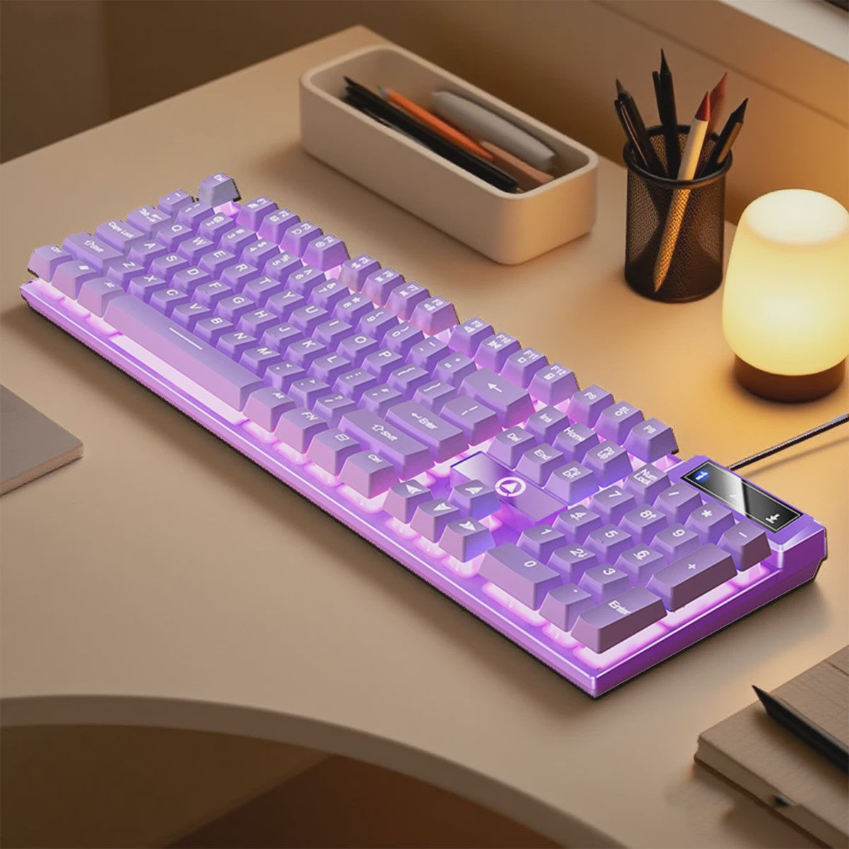 Yindiao K500 Bedraad Gaming Toetsenbord met Numpad en Kleurrijke Backlight