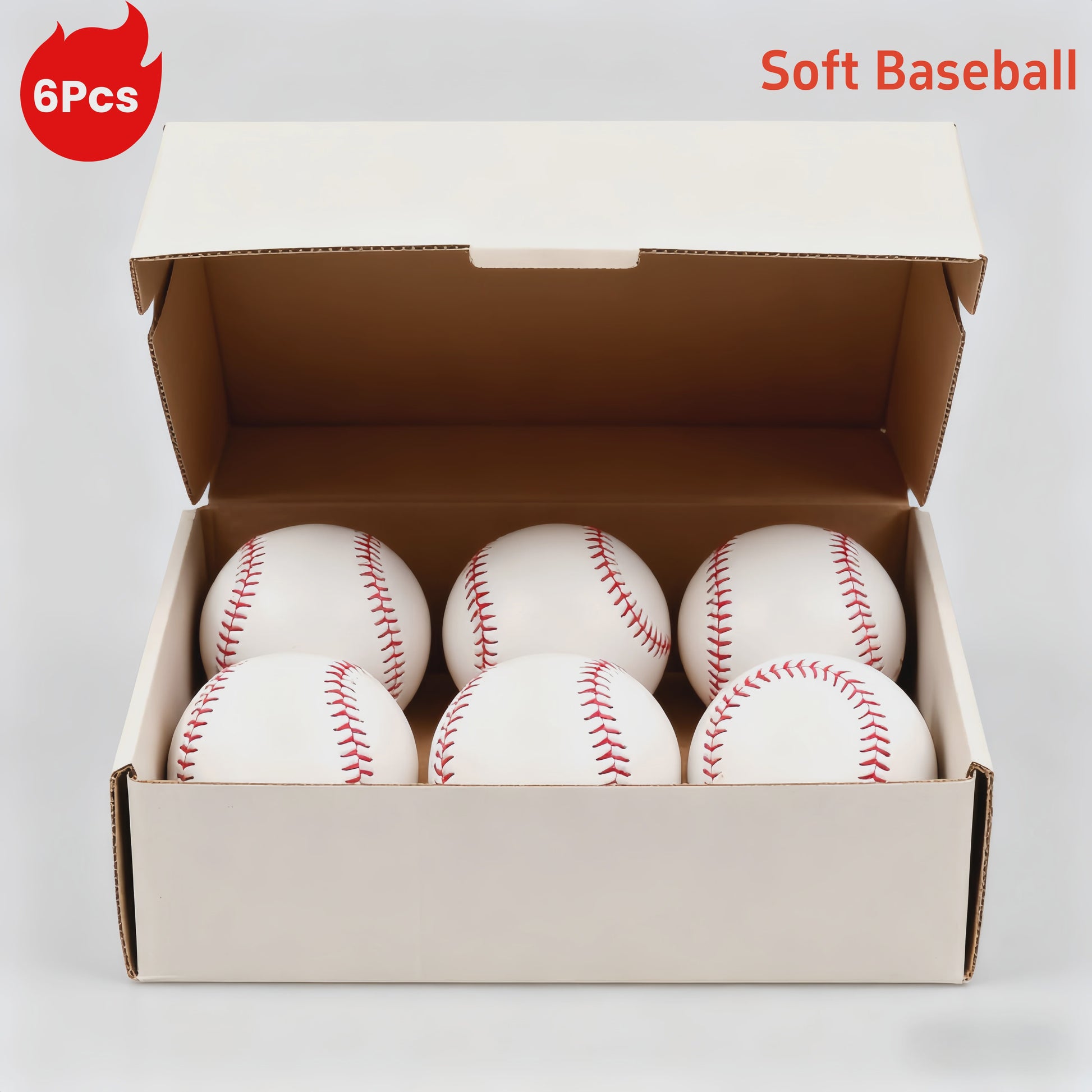 Baseball & Softball Trainingsballen - Wit, Set van 1 of meerdere