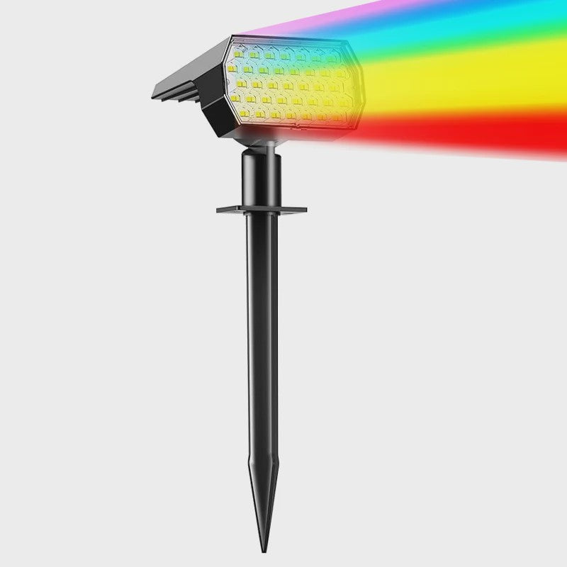 Solar Tuinspots Buiten - 74 LED, 3 Kleuren, IP65 Waterdicht, 2-in-1 Grondspots voor Tuin, Pad & Oprit