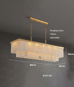 Luxe Marmer LED Kroonluchter Goud/Chroom - Dimbaar