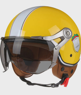 Retro Open Face Motorhelm 3/4 Vintage Chopper Scooter Helm - DOT Goedgekeurd