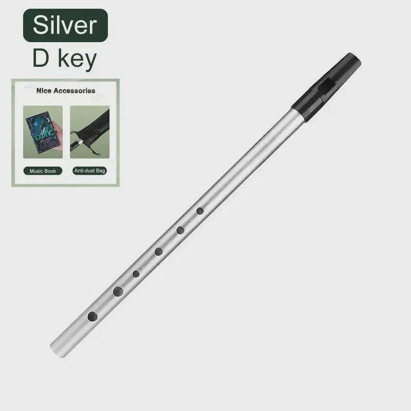 Authentieke Ierse Whistle Fluit - C/D Toets - 6 Gaten - Traditioneel Muziekinstrument