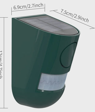 Draadloze Zonnesensor Alarm met Sirene & Strobe Licht - Tuin & Huisbeveiliging
