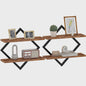 Set van 2 of 4 Houten Drijvende Wandplanken - Stijlvolle Opbergoplossingen voor Woonkamer, Keuken & Badkamer