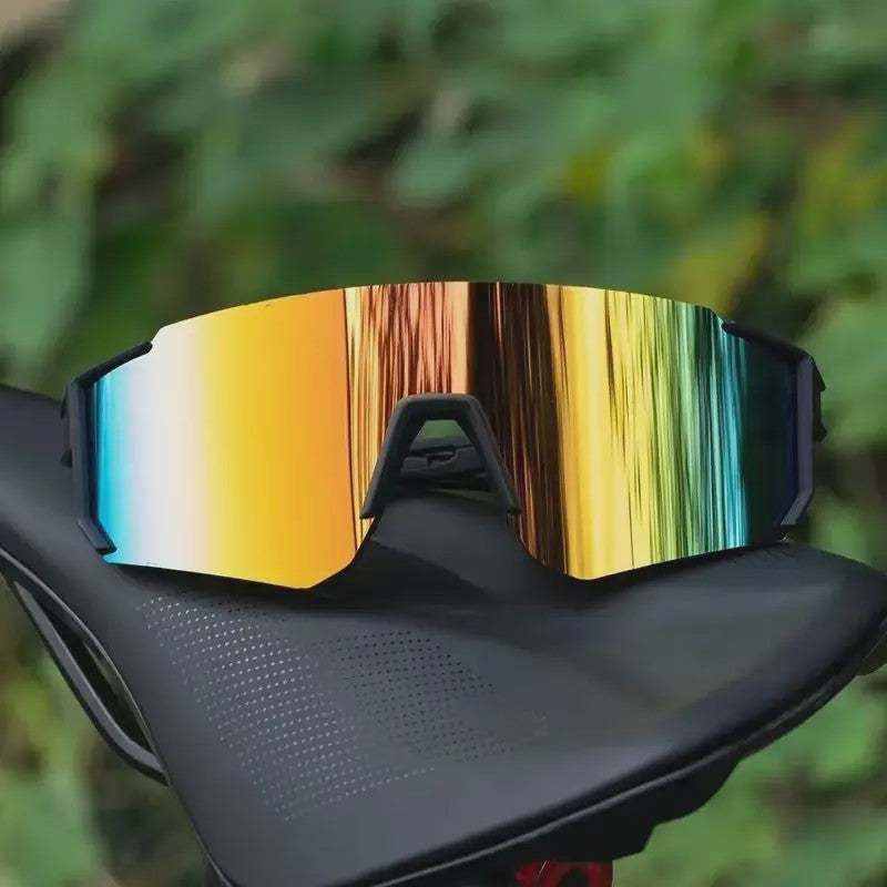 Sportzonnebril Oversized Mirror Lens - Lichtgewicht & UV-bescherming voor Heren & Dames
