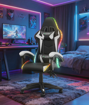 Gartistgo Ergonomische Gaming Stoel met RGB LED Verlichting