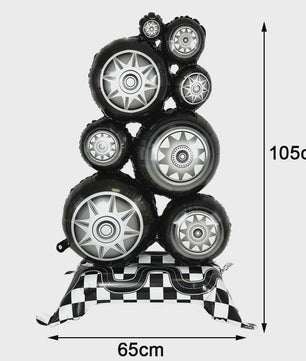 Grote Raceauto Nummer Ballonnen Set - Perfect voor Verjaardagen en Feesten