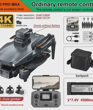 L600 Pro MAX Drone: 8K Camera, 3-Assige Gimbal, GPS & 360° Obstakelvermijding