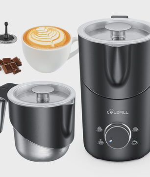 8-in-1 Elektrische Melkopschuimer: 8 Modi, 800ml, RVS, Latte Art & Meer