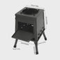Opvouwbare Houtkachel voor Camping & Buiten - Efficiënt Grillen & Koken met Handschoenen