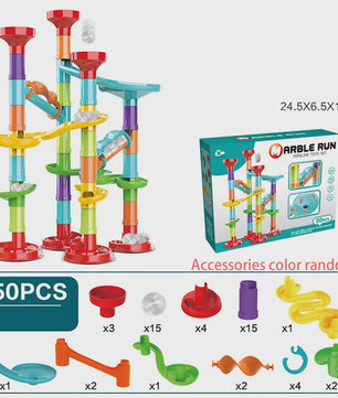 Montessori Marble Run Bouwset - Interactief Educatief Speelgoed voor Kinderen