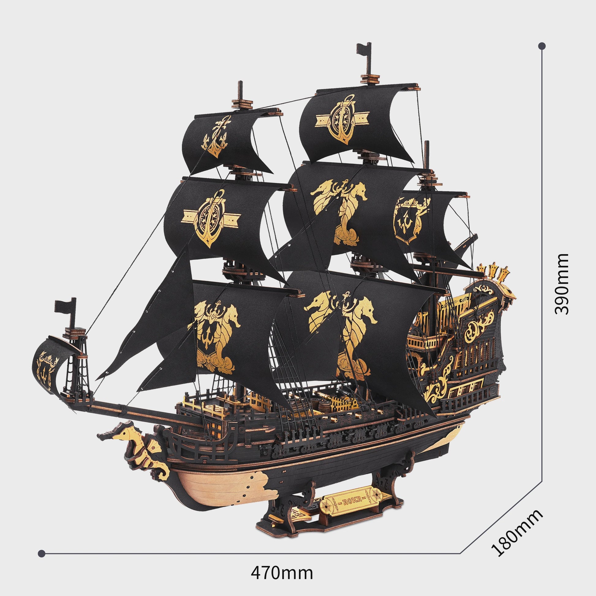 Robotime ROKR Houten 3D Puzzel Model Schepen - Zeeparel Barque