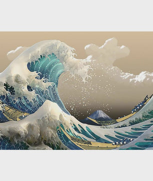 Klassieke Japanse Hokusai 'Great Wave' Canvas Poster - Tijdloze Kunst aan de Muur