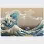 Klassieke Japanse Hokusai 'Great Wave' Canvas Poster - Tijdloze Kunst aan de Muur