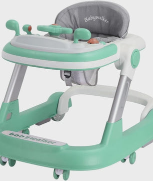 2-in-1 Baby Loopstoel met Afneembare Speel- en Voedingsblad en Muziekfunctie