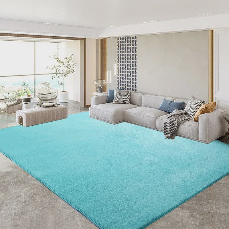 Zacht Coral Fleece Vloerkleed Grijs - Comfortabel voor Woonkamer, Slaapkamer & Kinderkamer