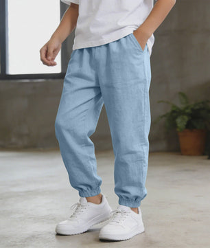 Linnen Broeken voor Jongens - Zomer, Casual & Lichtgewicht met Elastische Taille - Kinderkleding 5-14 Jaar