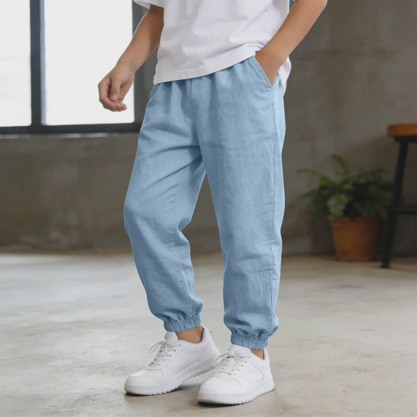Linnen Broeken voor Jongens - Zomer, Casual & Lichtgewicht met Elastische Taille - Kinderkleding 5-14 Jaar