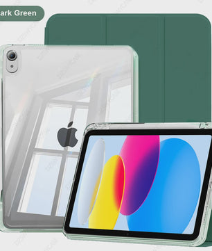 Transparante iPad Hoes met Potloodhouder & Stand - Geschikt voor iPad Air, Pro, Mini, 10.2, 9.7 inch