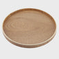Houten Serveerschaal Rond - Stijlvol voor Thee, Fruit, Snacks & Decoratie