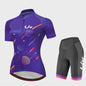 LIV Dames Fietsset Zomer - Korte Mouwen Jersey & Bibshort - Sneldrogend