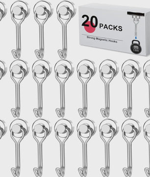 Krachtige Zwarte Magnetische Haken - Heavy Duty Ophanghaken met Sterke Magneet
