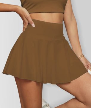 Sportieve Tennisrok met Hoge Taille, Ingebouwde Zak en Sneldrogend Materiaal - Perfect voor Fitness & Hardlopen