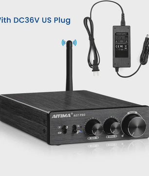 AIYIMA A07 PRO Bluetooth 5.2 Versterker TPA3255 - 2x 300W Stereo Digitale Audio Versterker met RCA & APT-X HD