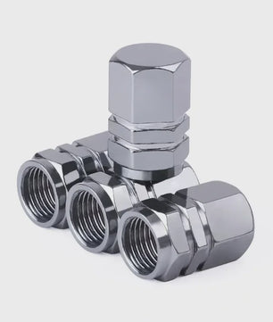 Set Aluminium Ventieldopjes - Universeel voor Auto, Motor, Fiets - Stof- en Waterdicht