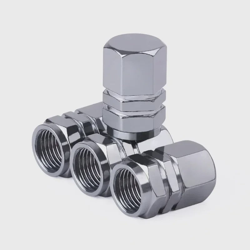 Set Aluminium Ventieldopjes - Universeel voor Auto, Motor, Fiets - Stof- en Waterdicht