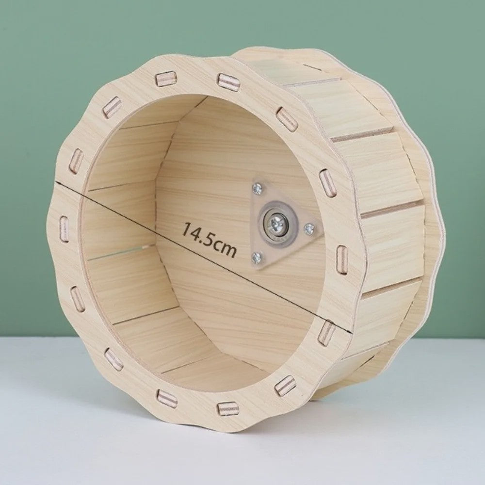 Houten Hamster Villa: Speelhuis met Klimplatform en Verhoogd Platform - Duurzaam Knaagdier Accessoire