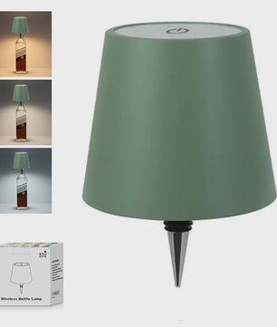 Draadloze Fles Tafellamp met USB, Touch Control & 3 Kleuren - Sfeervolle Verlichting