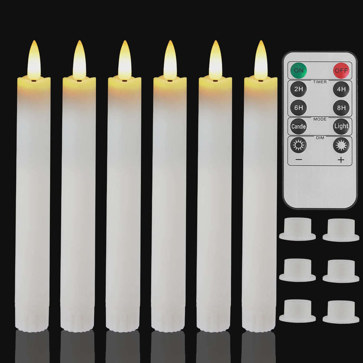 LED Flamlamp Kaarsen (6/18/24 stuks) met Afstandsbediening - Veilige Sfeerverlichting
