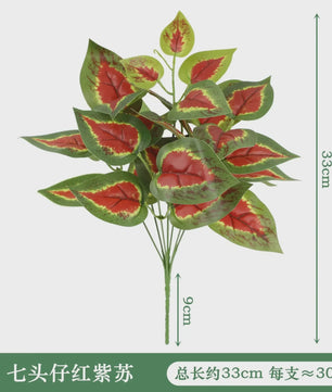 Zijden Schildpadblad Plantenbladeren - Kunstmatige Dieffenbough Decoratie voor Woonkamer