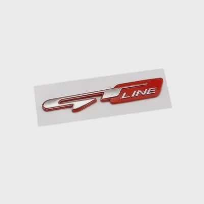 3D GT Line Embleem Badge Sticker - Stijlvolle Auto Accessoire voor Peugeot & Kia