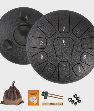 Miwayer 11-Tons Stalen Tongtrommel Geset: Klankhealing voor Yoga, Meditatie & Stressvermindering