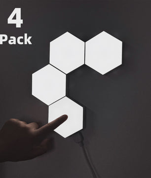 Modulaire Hexagon LED Wandlampen - Touch Control, Dimbare Sfeerverlichting