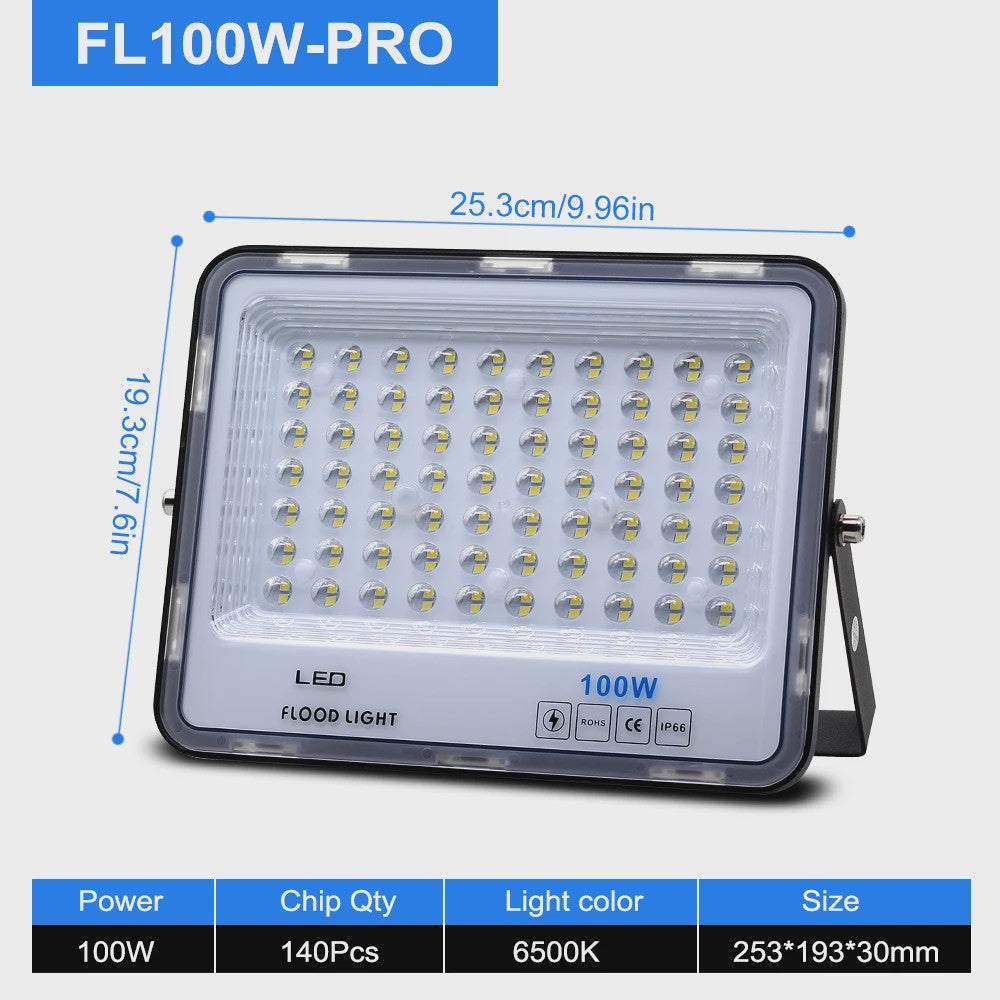 Krachtige LED Floodlight 50W-300W IP66 Waterdicht - Koel Wit 6500K