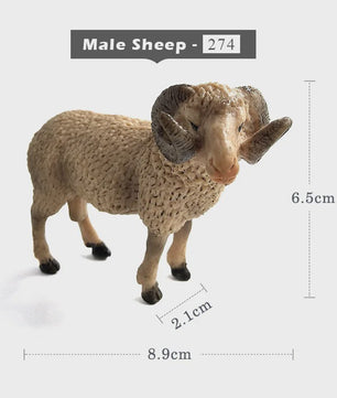 Realistisch Sierfiguur Schaap of Geit - Boerderijdier Model voor Miniatuur Tuin & Huisdecoratie