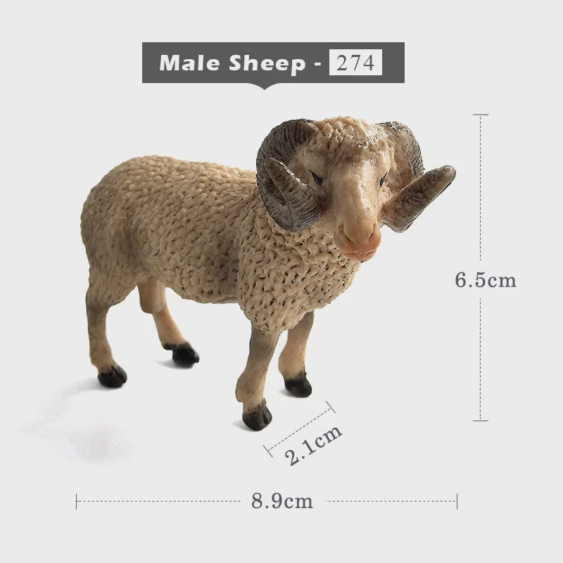 Realistisch Sierfiguur Schaap of Geit - Boerderijdier Model voor Miniatuur Tuin & Huisdecoratie