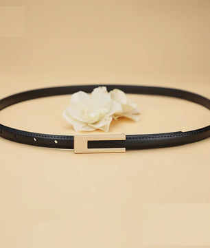 Dames Smalle Taille Riem van PU Leer met Metalen Gesp - Verstelbaar Mode Accessoire