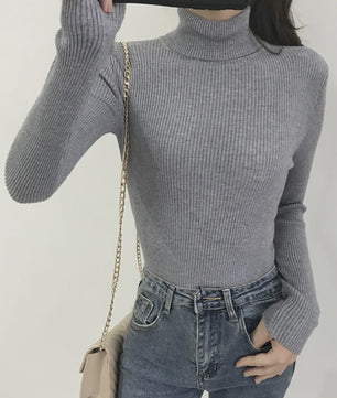Dames Gebreide Turtleneck Trui - Slim Fit Koreaans Stijl | Herfst & Winter Collectie